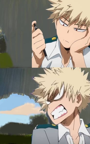 bakugo tells who to stop ? Blank Meme Template