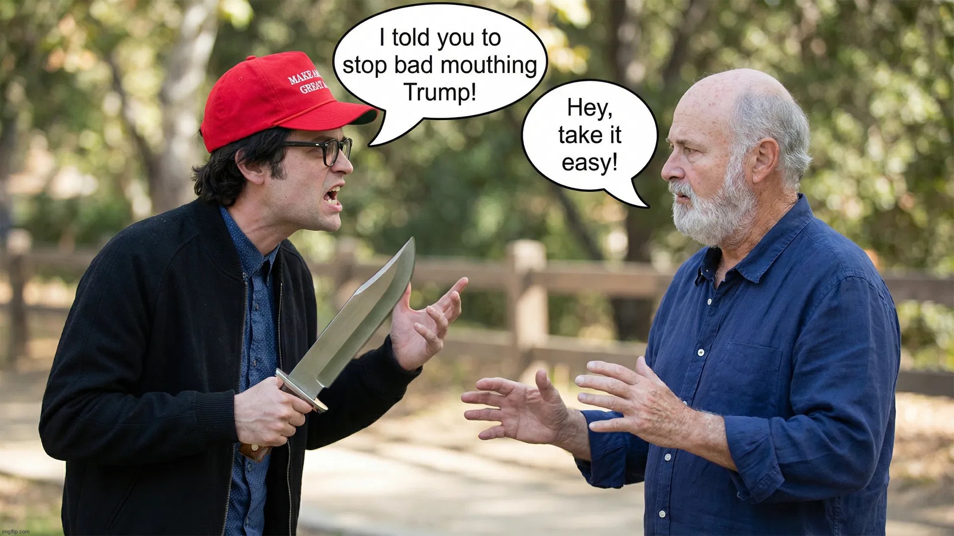 Judgement Day | image tagged in stupid people be like,rob reiner,contemplating suicide guy,stupid liberals,make america great again,scumbag parents | made w/ Imgflip meme maker