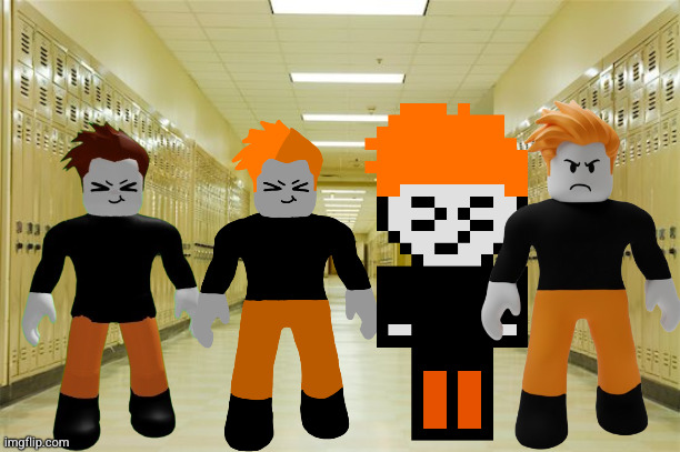 image tagged in high school hallway | made w/ Imgflip meme maker