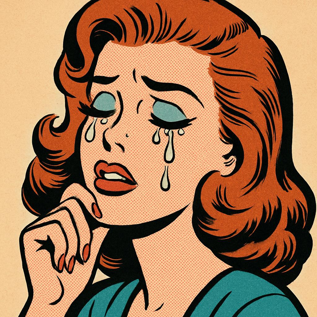 Woman crying Blank Meme Template