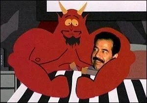 saddam devil Blank Meme Template