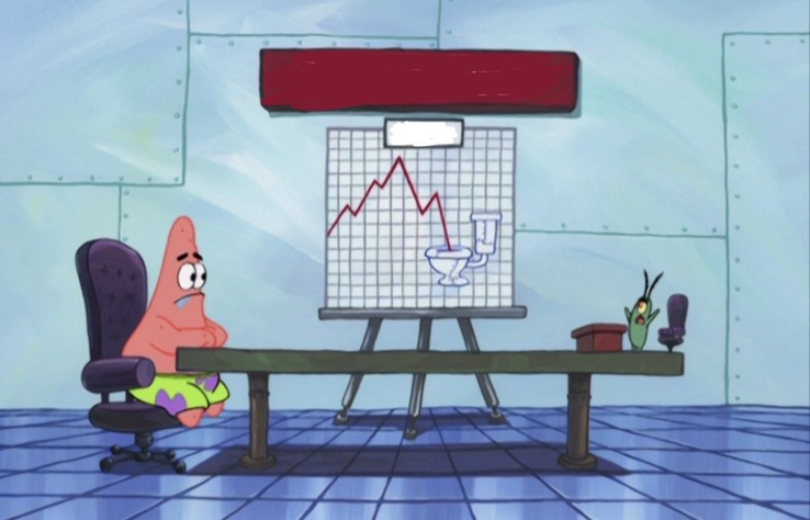 Chum Bucket Toilet Graph Blank Meme Template