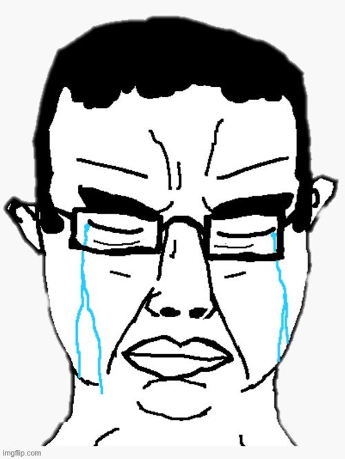 Crying Chud | image tagged in crying chud | made w/ Imgflip meme maker