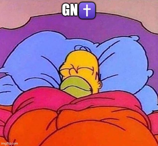 Goodnight | GN✝️ | image tagged in homer simpson sleeping peacefully,jesus,god | made w/ Imgflip meme maker