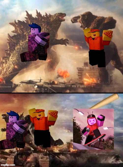 forsaken | image tagged in godzilla vs king kong vs bonk | made w/ Imgflip meme maker
