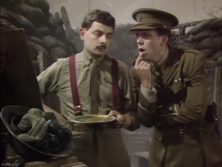 Me and my nonexistent twin | image tagged in blackadder goes forth | made w/ Imgflip meme maker