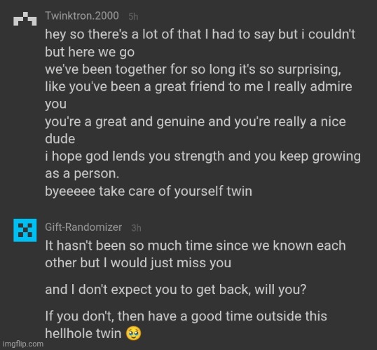 It hasn't been a month since we chill. first and last memechat i suck at vocabulary | image tagged in we,will,miss,you,denji | made w/ Imgflip meme maker