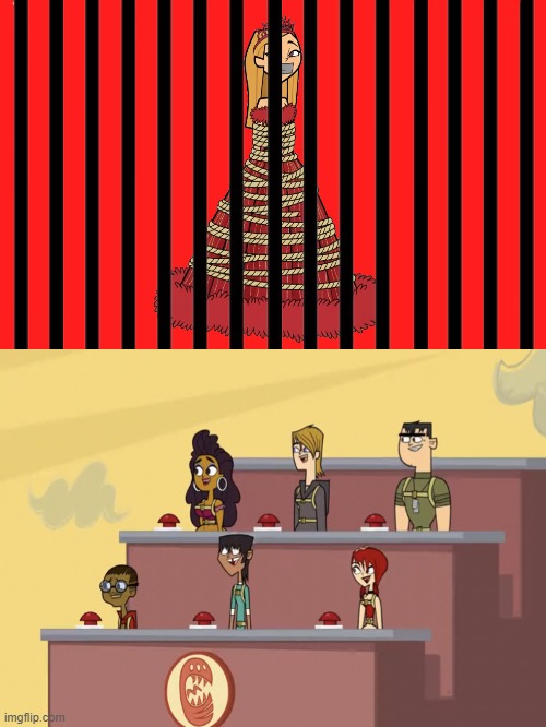 The Mutant Maggots Laugh at Julia's Karma | image tagged in the mutant maggots laugh at what,total drama | made w/ Imgflip meme maker