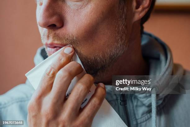 Wiping mouth Blank Meme Template