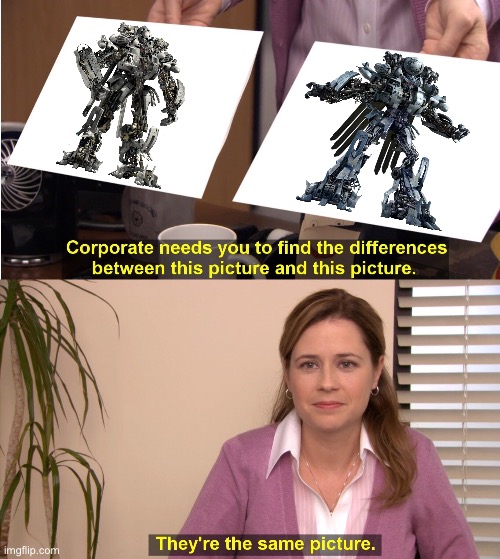 Grindor vs Blackout photo | image tagged in memes,they're the same picture | made w/ Imgflip meme maker