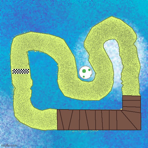 made another mario kart track (layout sucks because I spent most of my effort on detail) | made w/ Imgflip meme maker