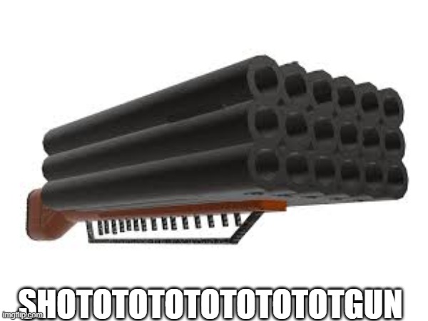 SHOTOTOTOTOTOTOTOTGUN | SHOTOTOTOTOTOTOTOTGUN | image tagged in shotgun,shototototototototgun | made w/ Imgflip meme maker