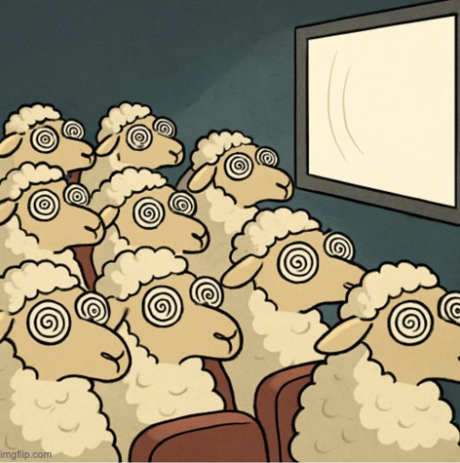 Hypnotized Sheep Blank Meme Template