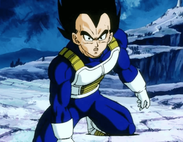 Vegeta shocked Blank Meme Template