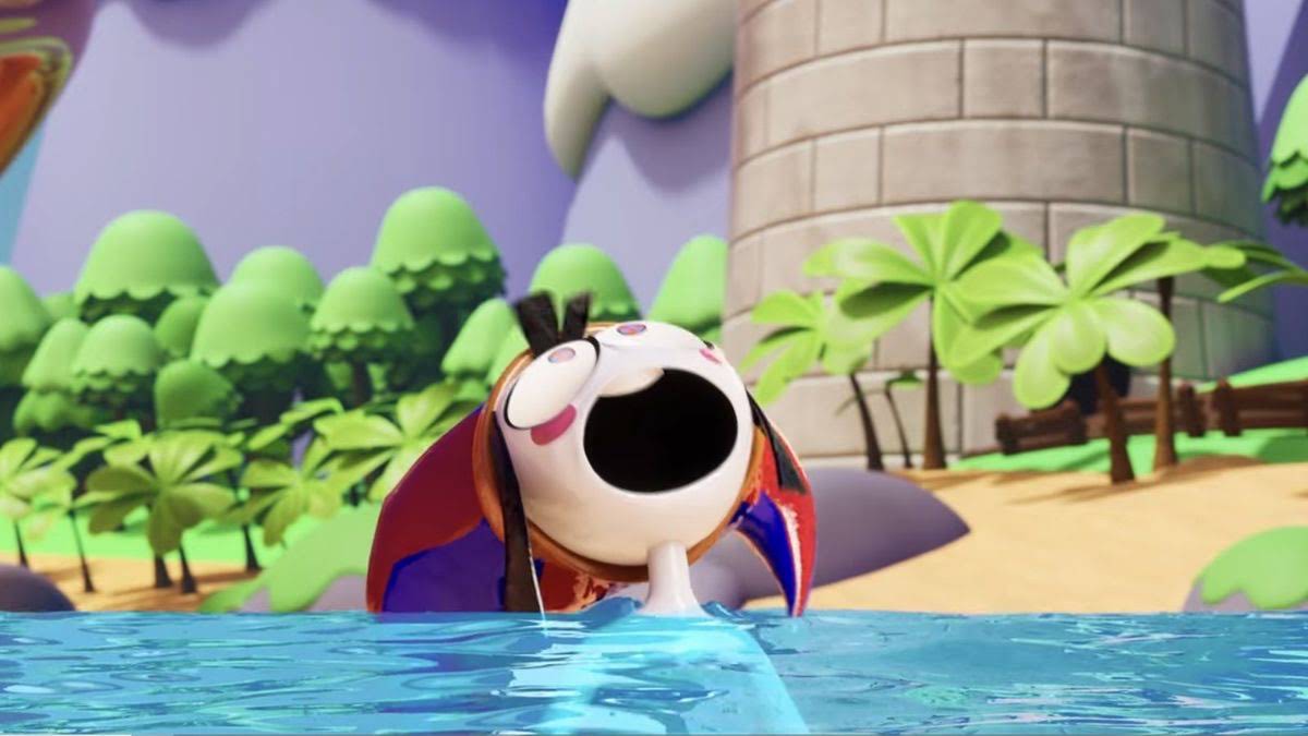 Pomni deep breath Blank Meme Template