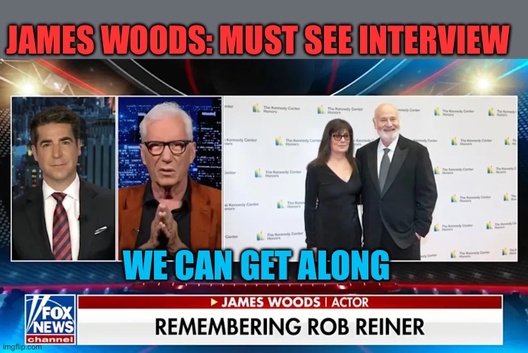James Woods a true American | JAMES WOODS: MUST SEE INTERVIEW; WE CAN GET ALONG | image tagged in gifs,patriot,james,fox news,inspirational | made w/ Imgflip meme maker