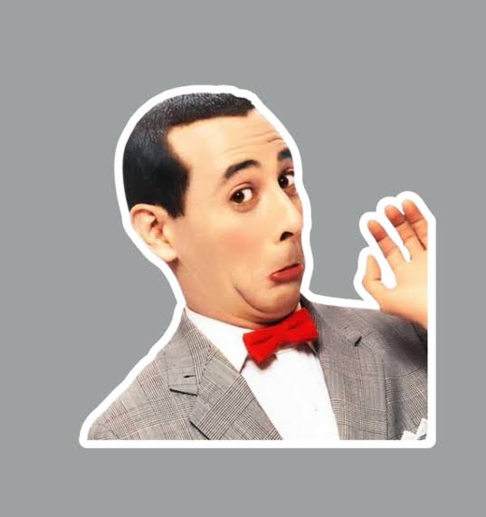 Pee Wee sticker Blank Meme Template
