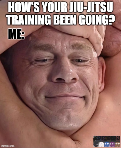 HOW'S YOUR JIU JITSU TRAINING BEEN GOING? | HOW'S YOUR JIU-JITSU TRAINING BEEN GOING? ME: | image tagged in jiu jitsu | made w/ Imgflip meme maker
