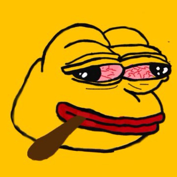 Downsined Pepe Blank Meme Template