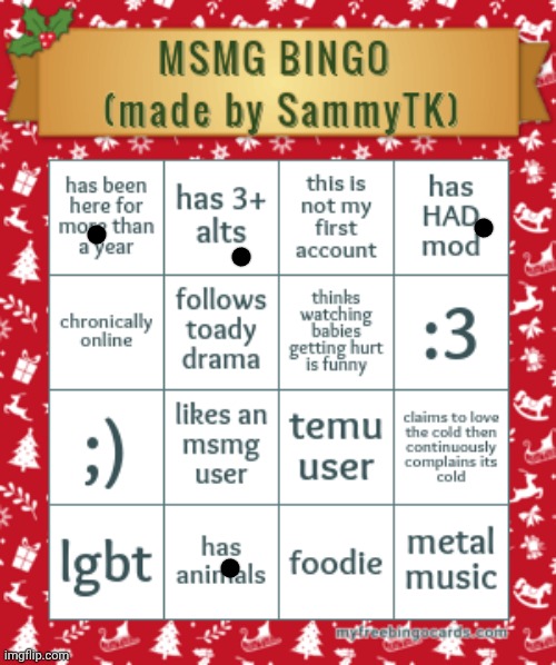 Ts ass | image tagged in sam's msmg bingo | made w/ Imgflip meme maker