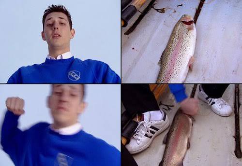 Neil punche a fish Blank Meme Template