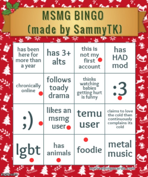 a 4x4 bingo card looks so cursed ITS ALWAYS 5x5 WHY IS THIS DIFFERENT | image tagged in sam's msmg bingo | made w/ Imgflip meme maker