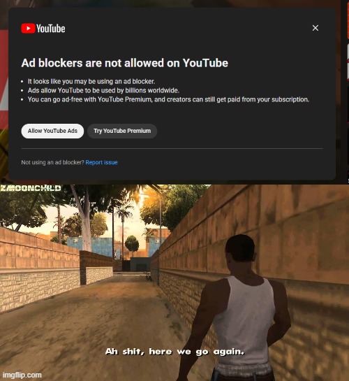 haven't gotten this in a while | image tagged in here we go again | made w/ Imgflip meme maker