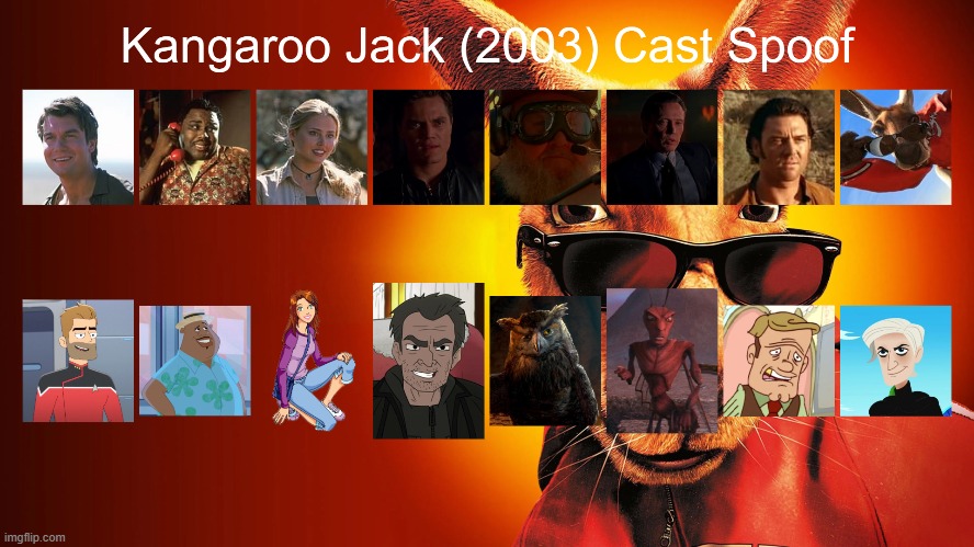 Kangaroo Jack (2003) Cast Spoof | image tagged in kangaroo jack,spoof cast,memes | made w/ Imgflip meme maker