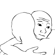 Wojak hug | image tagged in wojak hug | made w/ Imgflip meme maker
