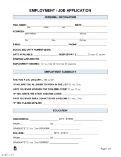 J*OB APLACTION | image tagged in j ob aplaction | made w/ Imgflip meme maker