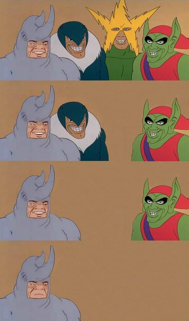 Me and the boys throughout the years Blank Meme Template