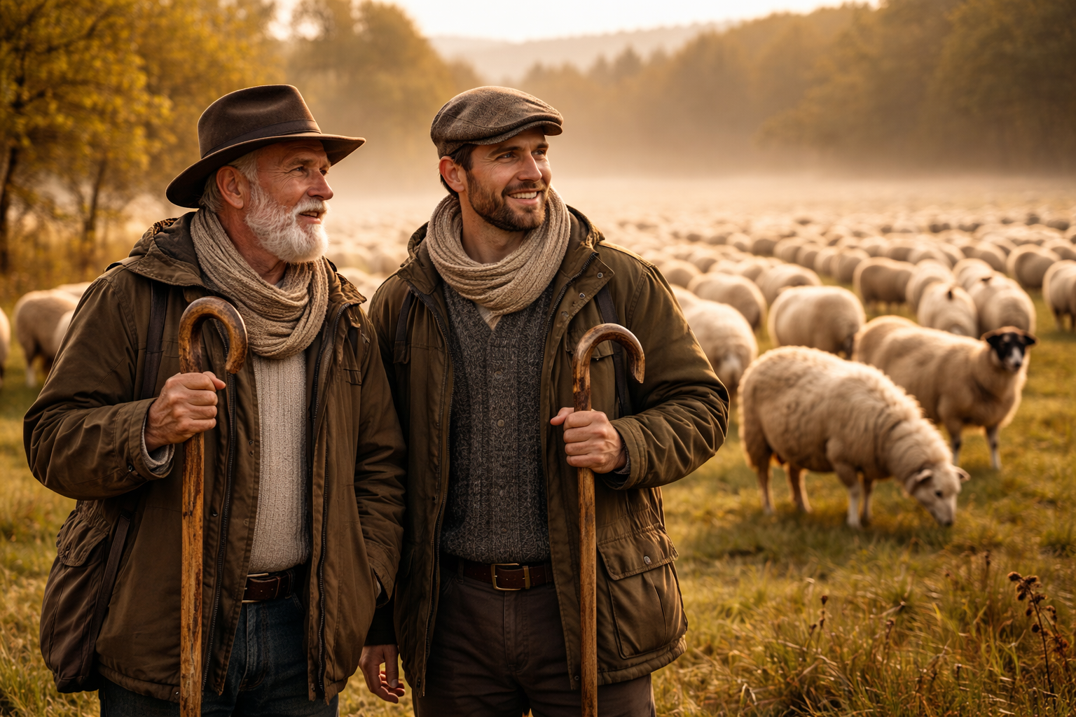 Two shepherds Blank Meme Template