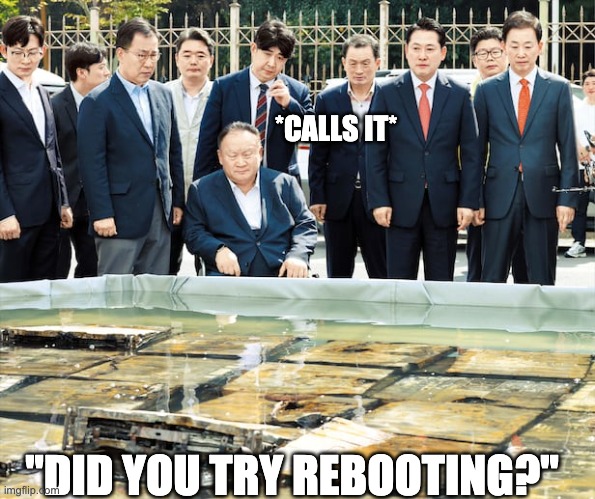 Try Rebooting | *CALLS IT*; "DID YOU TRY REBOOTING?" | image tagged in reboot,technology,help | made w/ Imgflip meme maker