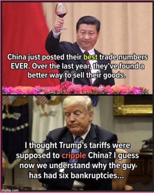 tariffs are terrific | image tagged in donald trump,china | made w/ Imgflip meme maker