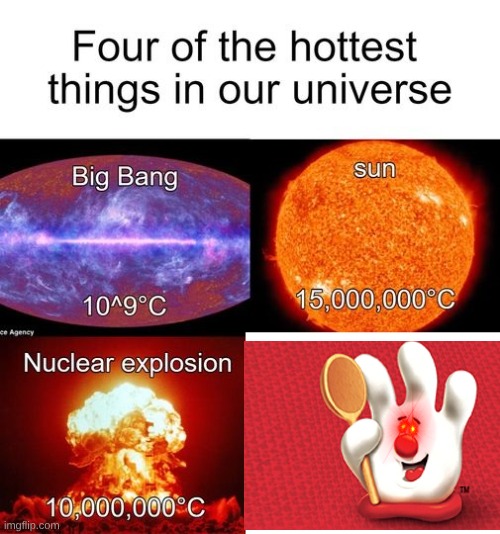 Hamburbur | image tagged in four hottest thing in the universe | made w/ Imgflip meme maker