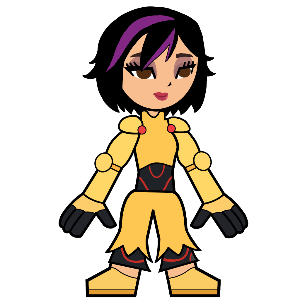 Go Go Tomago (Superhero Suit) in Hero 108 Style Blank Meme Template