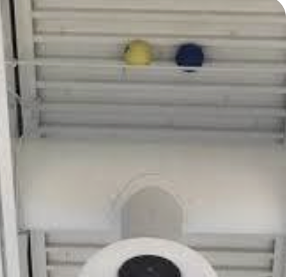 dodgeball stuck in ceiling Blank Meme Template