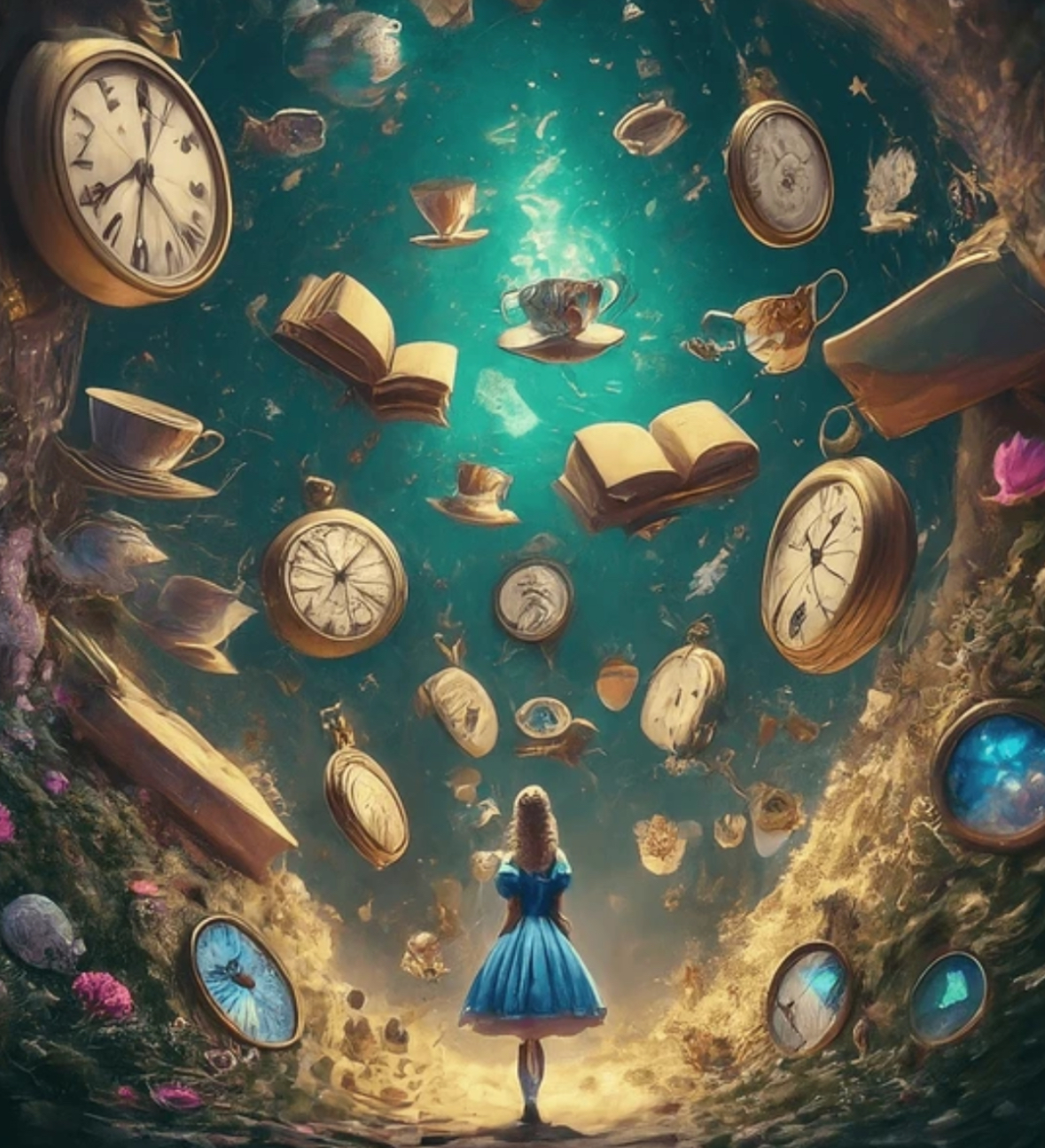 Alice in wonderland Blank Meme Template