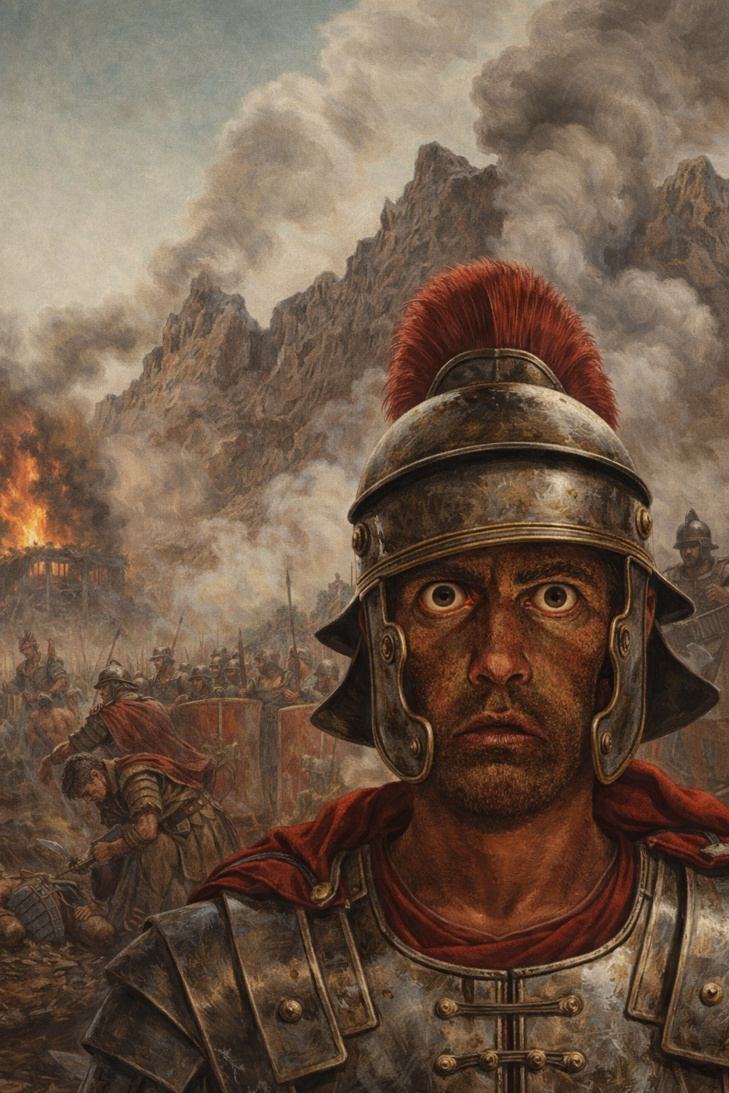 roman thousand eyes stare Blank Meme Template