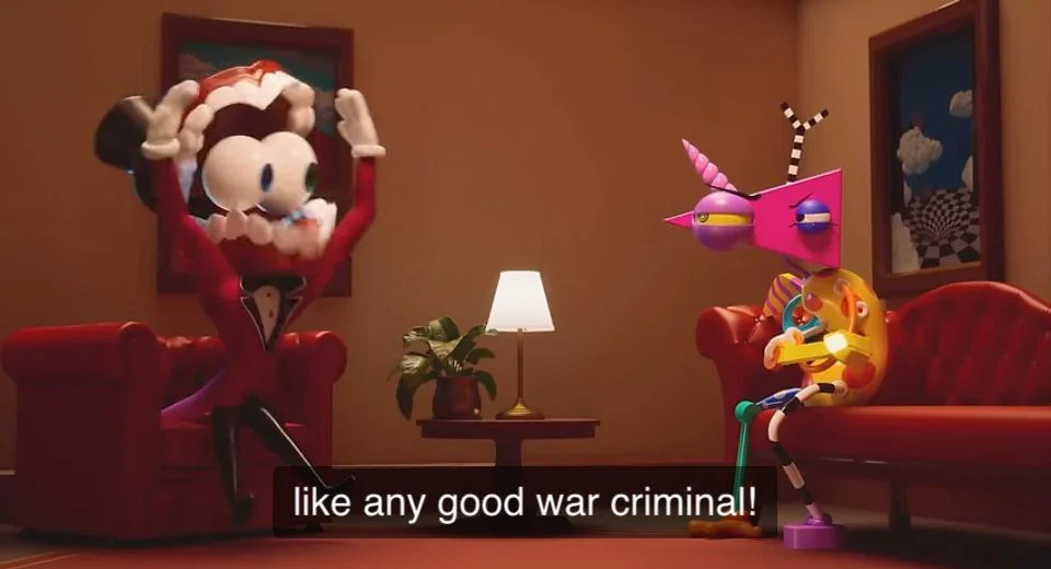 caine war criminal TADC Blank Meme Template