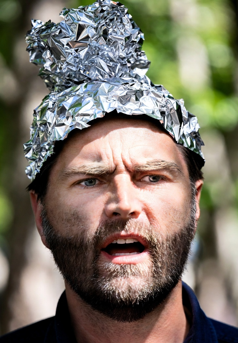 J. D. Vance conspiracy theorist Blank Meme Template