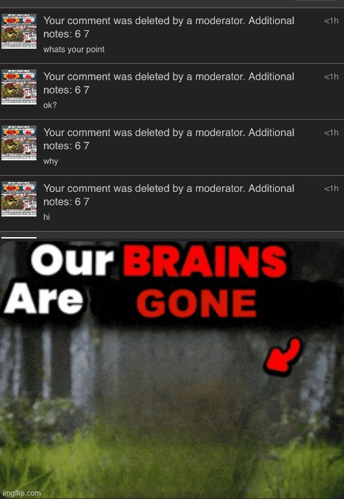 this site sucks | image tagged in our brains are gone | made w/ Imgflip meme maker