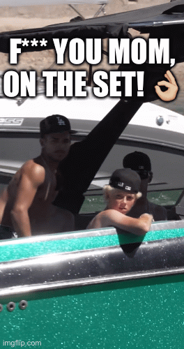 Chad and Brad | F*** YOU MOM, ON THE SET! 👌🏼 | image tagged in gifs,chad,white | made w/ Imgflip images-to-gif maker