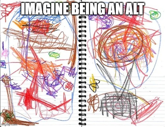 Alt | IMAGINE BEING AN ALT | made w/ Imgflip meme maker