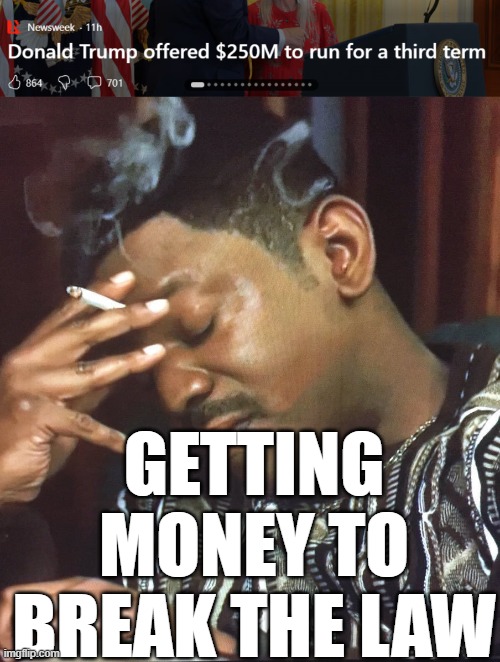 "Games gone" | GETTING MONEY TO BREAK THE LAW | image tagged in mekhi phifer | made w/ Imgflip meme maker