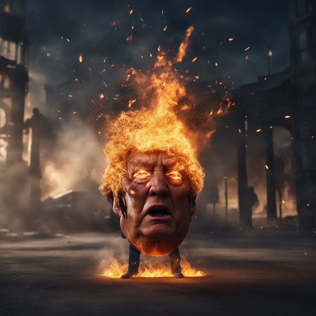 Trump panic when the b*llsh*t doesn't work any more Blank Meme Template