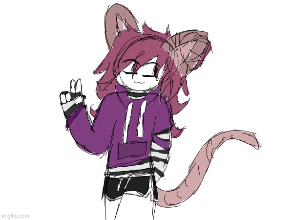 Drawing myself, make name suggestions in comments! | image tagged in original character,rats,drawing,femboy | made w/ Imgflip meme maker