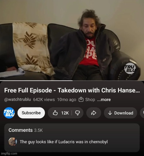 image tagged in chris hansen,ludacris,chernobyl | made w/ Imgflip meme maker