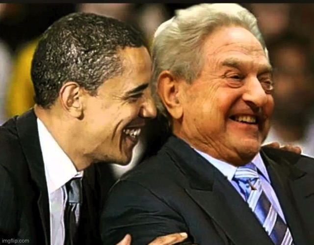image tagged in soros obama | made w/ Imgflip meme maker