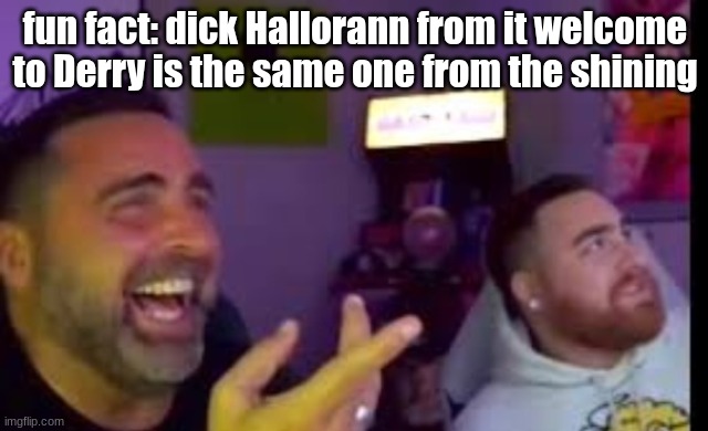 Los laughing (made by Bigjim998 copyright reserved) | fun fact: dick Hallorann from it welcome to Derry is the same one from the shining | image tagged in los laughing made by bigjim998 copyright reserved | made w/ Imgflip meme maker